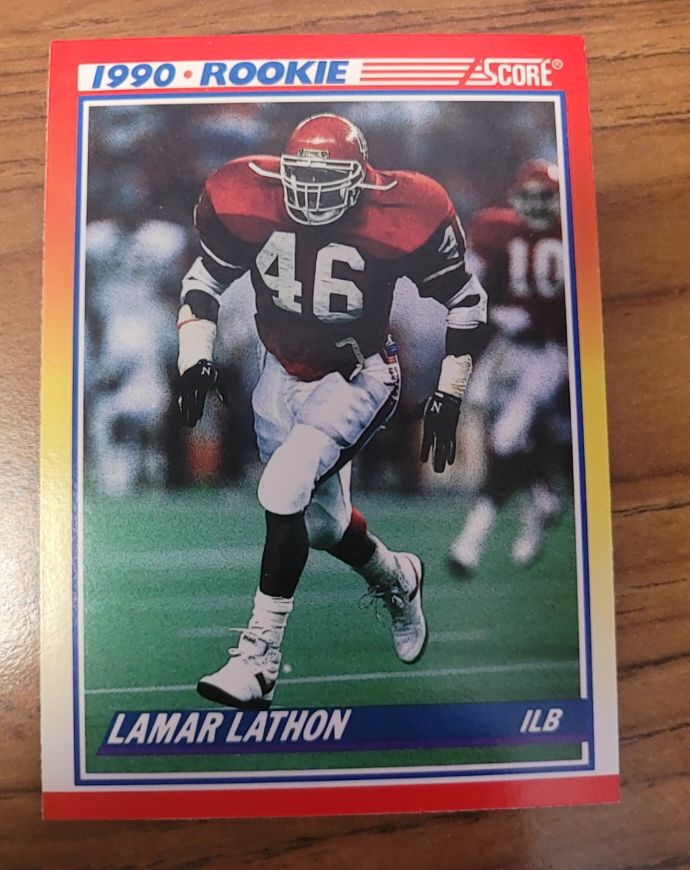 1990 Score #631 Lamar Lathon Rookie Card — front