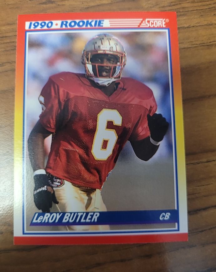 1990 Score #619 LeRoy Butler Rookie — front