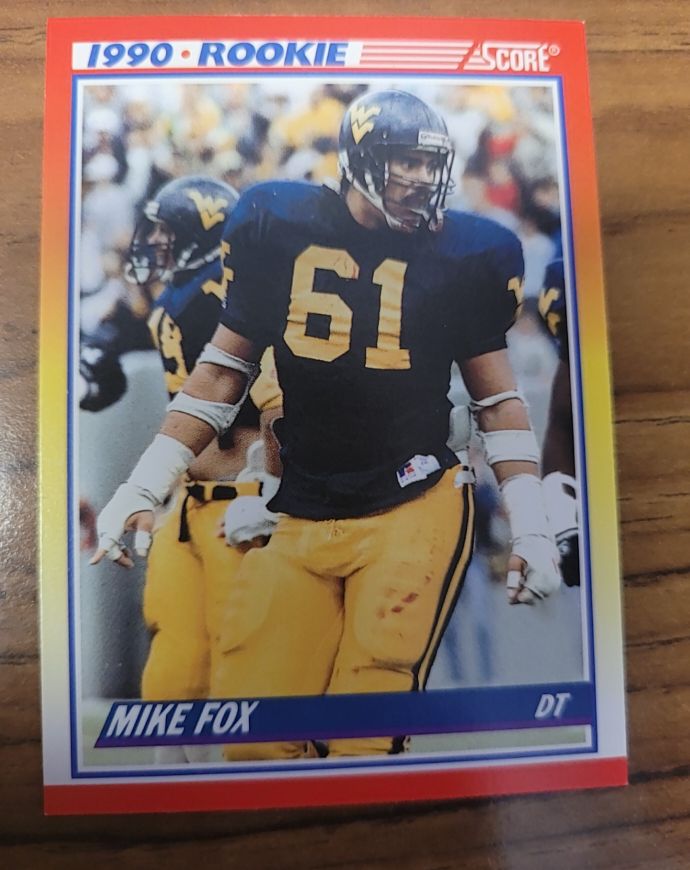 1990 Score #644 Mike Fox Rookie — front
