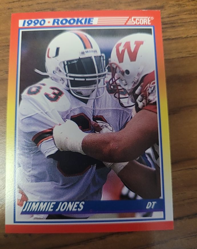 1990 Score #623 Jimmie Jones Rookie — front