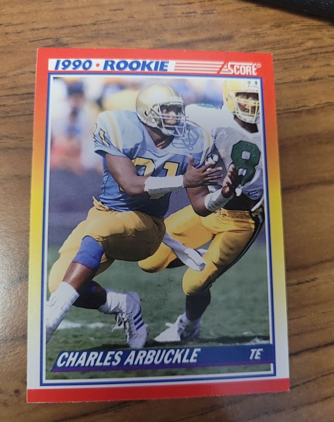 1990 Score #639 Charles Arbuckle Rookie — front