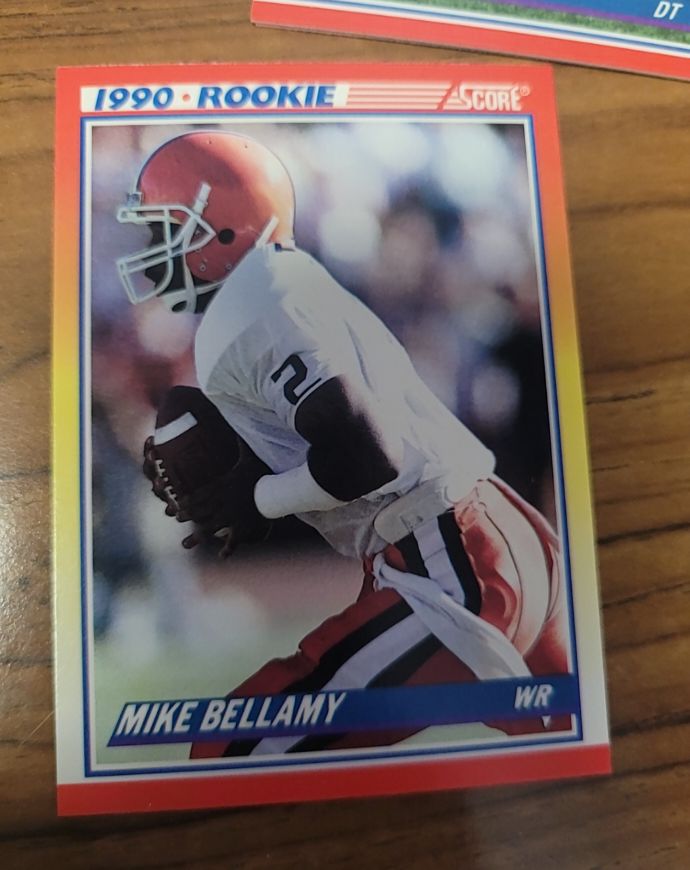 1990 Score #626 Mike Bellamy — front