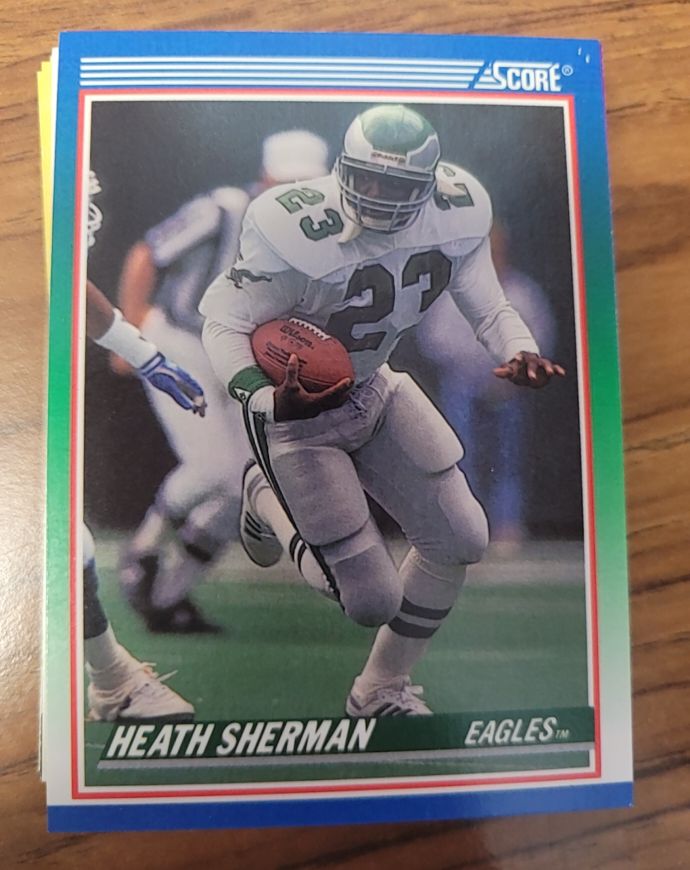 1990 Score #398 Heath Sherman — front