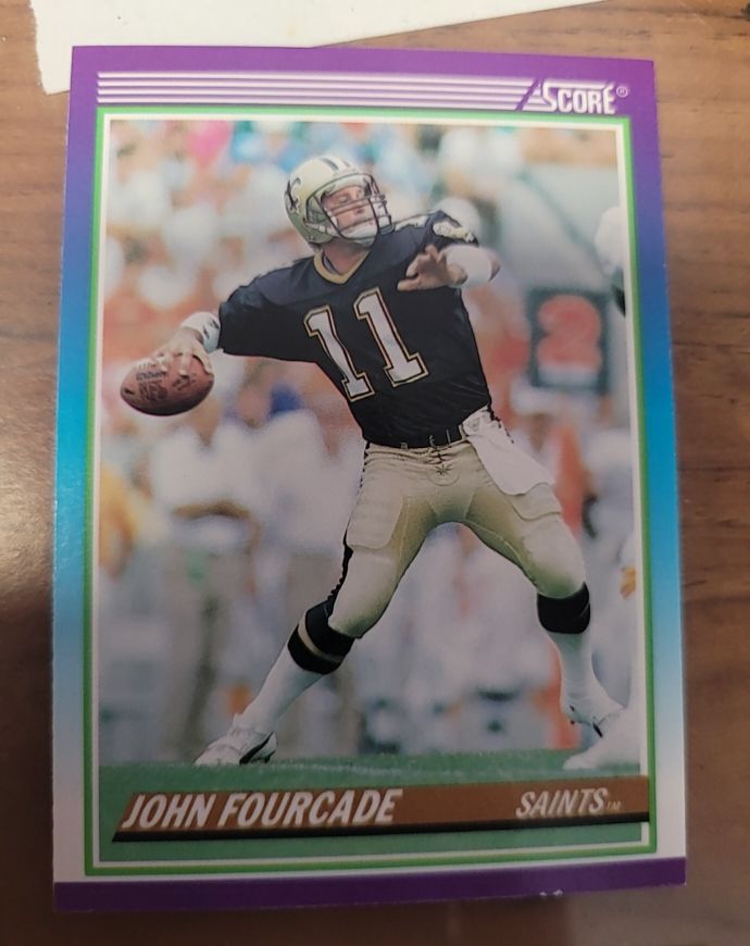 1990 Score #486 John Fourcade — front