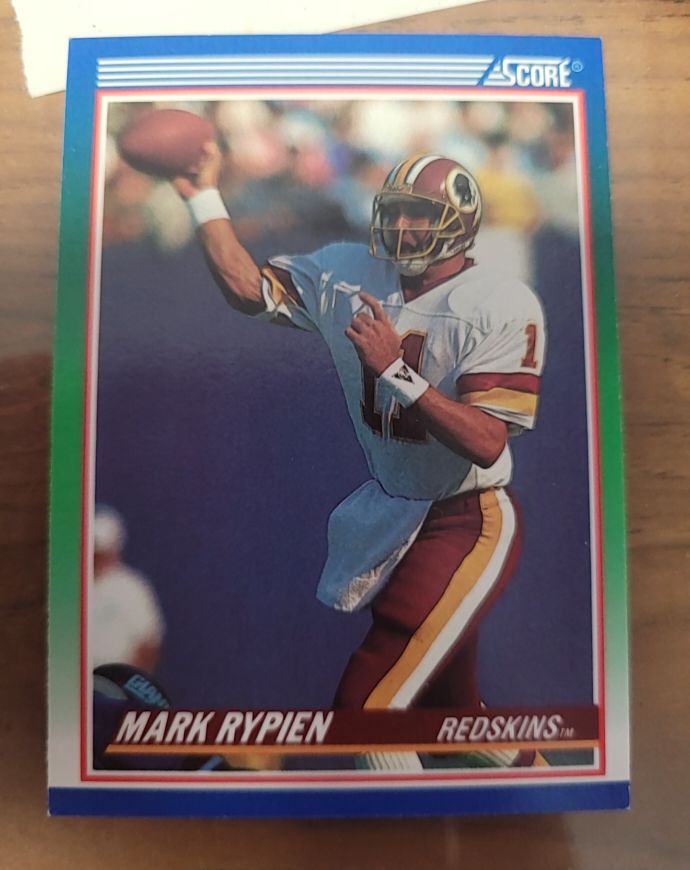 1990 Score #350 Mark Rypien — front