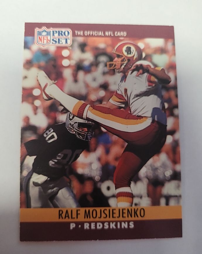 1990 Pro Set #327 Ralf Mojsiejenko — front