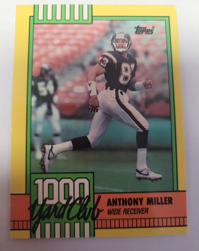 1990 Topps 1000 Yard Club #10 Anthony Miller — front