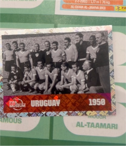 2026 Panini FIFA World Cup #FWC 10 Uruguay 1950 Team Picture — front