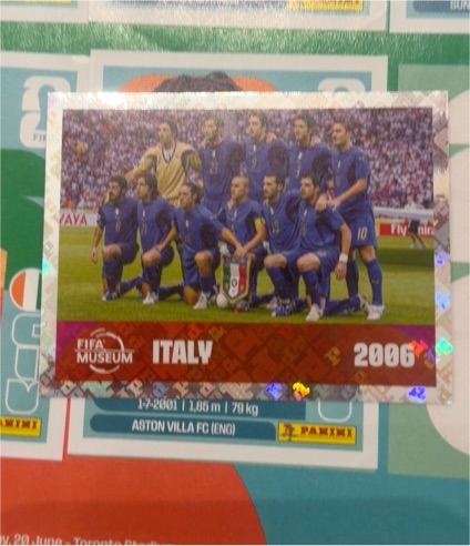 2026 Panini FIFA World Cup #FWC17 Italy 2006 Team Picture — front