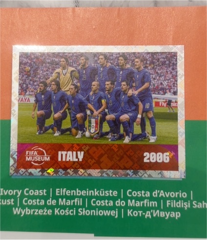 2006 Panini FIFA Museum #FWC 17 Italy Team Picture — front