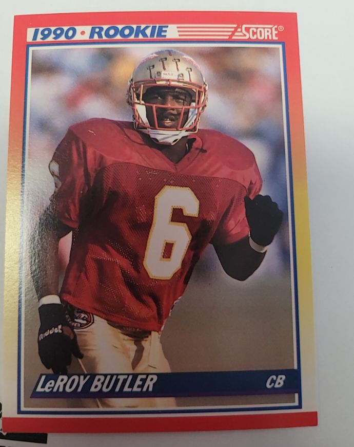 1990 Score #619 LeRoy Butler Rookie — front