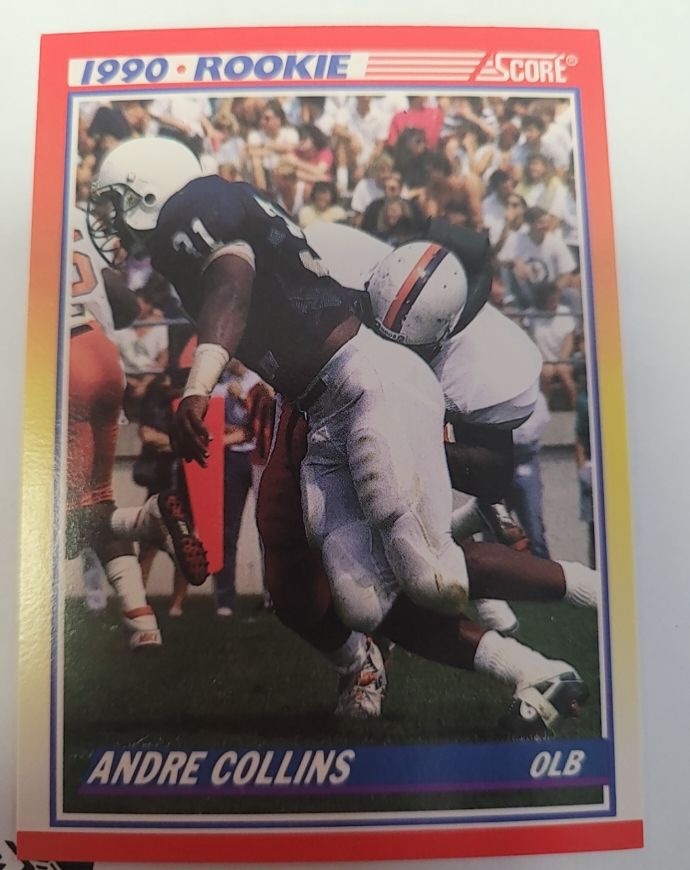 1990 Score #630 Andre Collins Rookie Card — front
