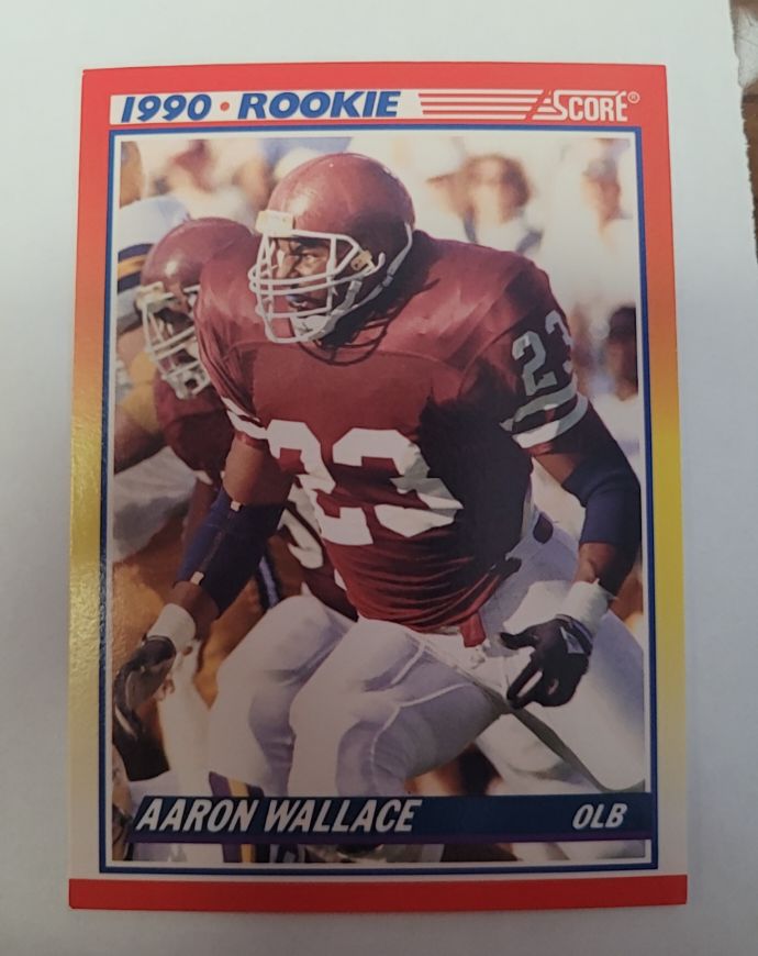 1990 Score #620 Aaron Wallace Rookie — front