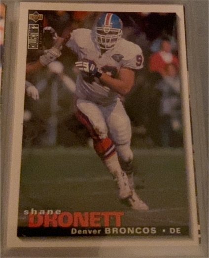 1995 Upper Deck Collector's Choice #144 Shane Dronett — front