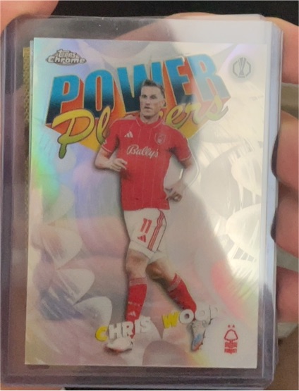 2026 Topps Chrome UEFA Europa League Power Players #PP-25 Chris Wood — front