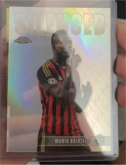 2026 Topps Chrome UEFA Club Competitions #SHH-6 Mario Balotelli Silenced — front