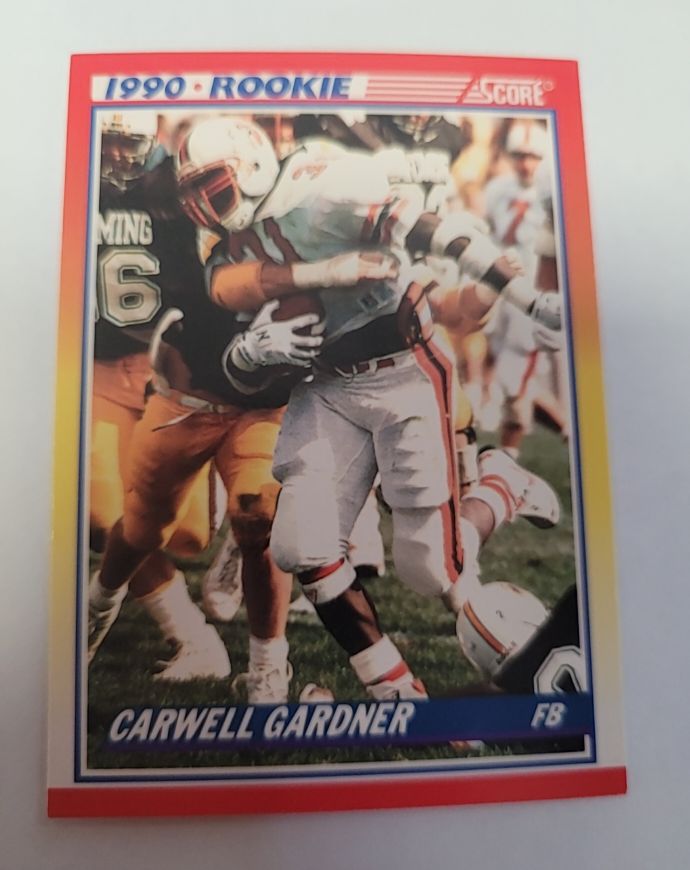 1990 Score #635 Carwell Gardner — front