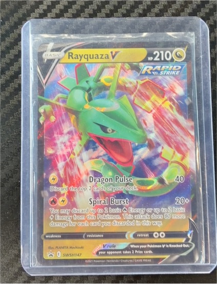 2023 Pokémon SWSH #SWSH147 Rayquaza V — front