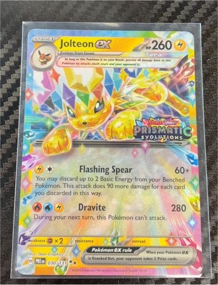 2025 Pokémon TCG SV: Prismatic Evolutions #030 Jolteon ex — front