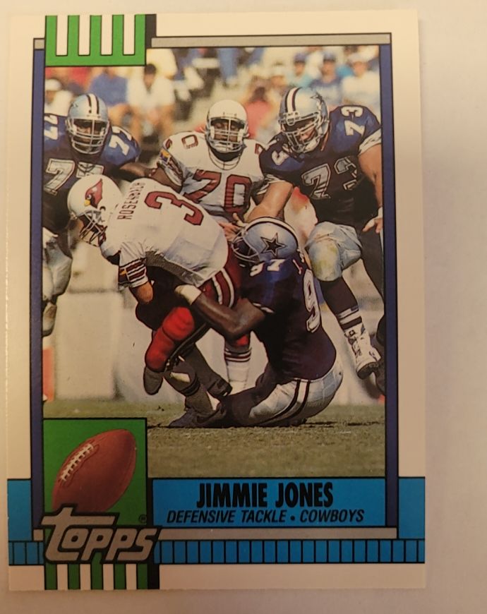 1990 Topps Traded #119T Jimmie Jones Dallas Cowboys — front