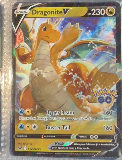 2022 Pokémon TCG Dragonite V SWSH235 — front