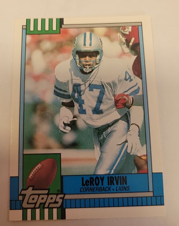 1990 Topps Traded #78T LeRoy Irvin Detroit Lions — front