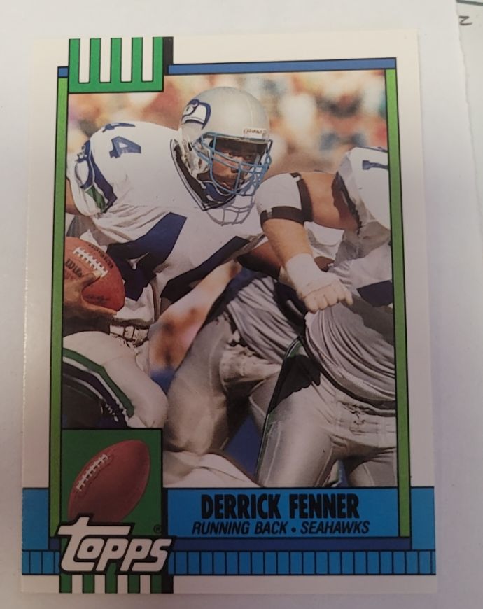 1990 Topps Traded #62T Derrick Fenner — front