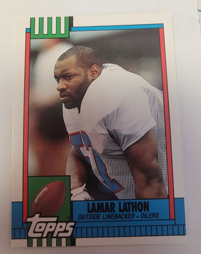 1990 Topps Traded #107T Lamar Lathon — front