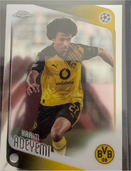 2025-26 Topps Chrome UEFA Club Competitions #128 Karim Adeyemi — front