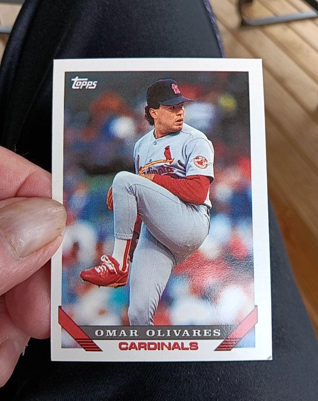 1993 Topps #490 Omar Olivares — front