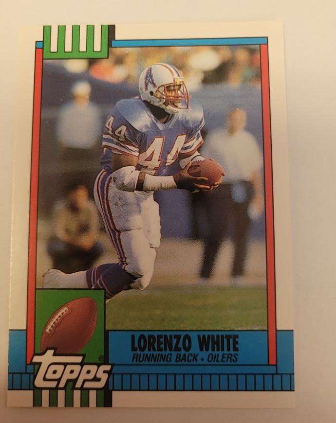 1990 Topps Traded #4T Lorenzo White Houston Oilers — front