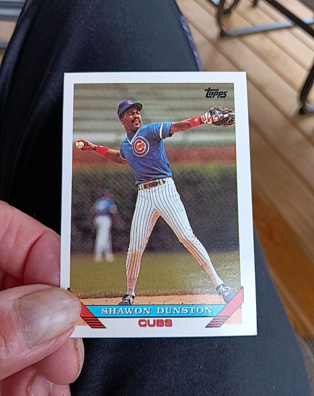 1993 Topps #595 Shawon Dunston — front
