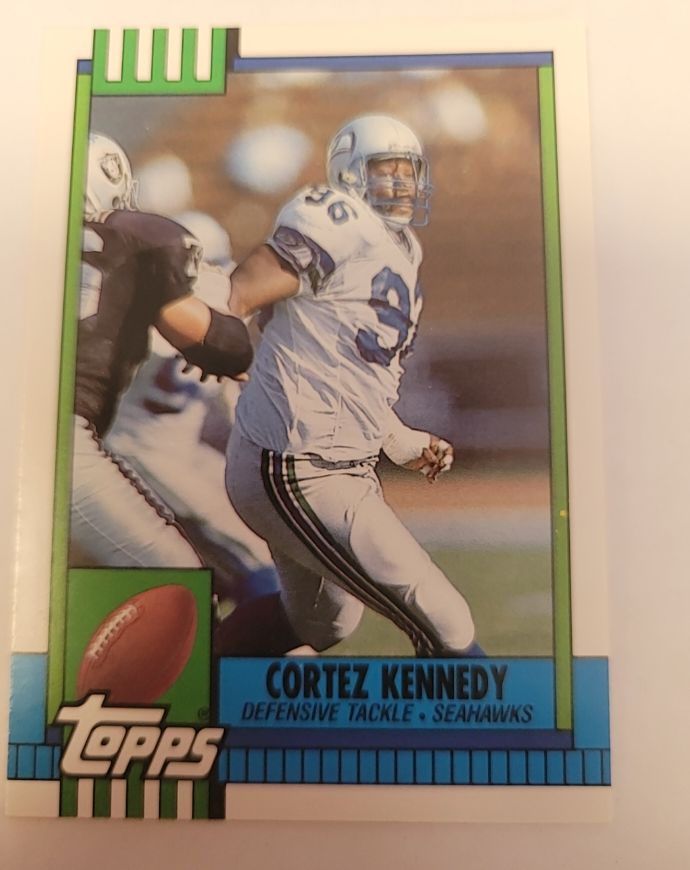 1990 Topps Traded #44T Cortez Kennedy Seattle Seahawks — front
