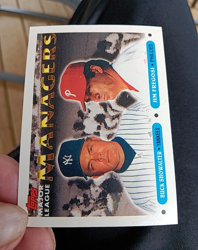 1993 Topps #510 Buck Showalter / Jim Fregosi — front