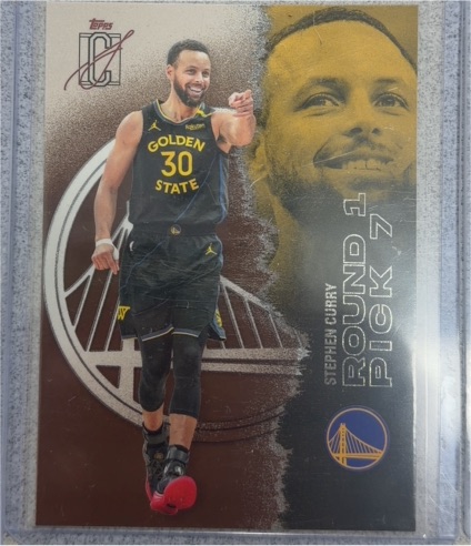 2024 Topps Round Pick 7 Stephen Curry — front