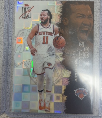 2025-26 Topps Signature Class #58 Jalen Brunson Pandora Refractor — front