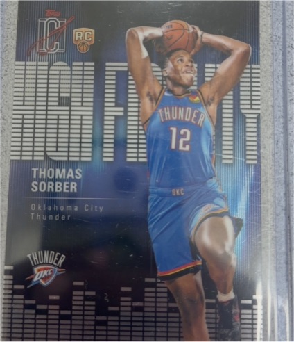 2025-26 Topps Signature Class High Fidelity #HF15 Thomas Sorber — front