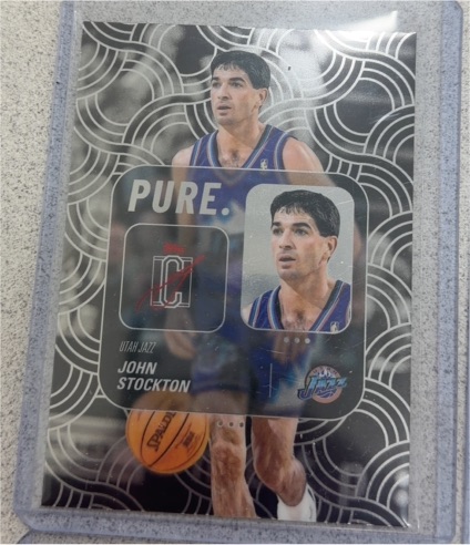 2025-26 Topps Signature Class #PU-13 John Stockton PURE. — front