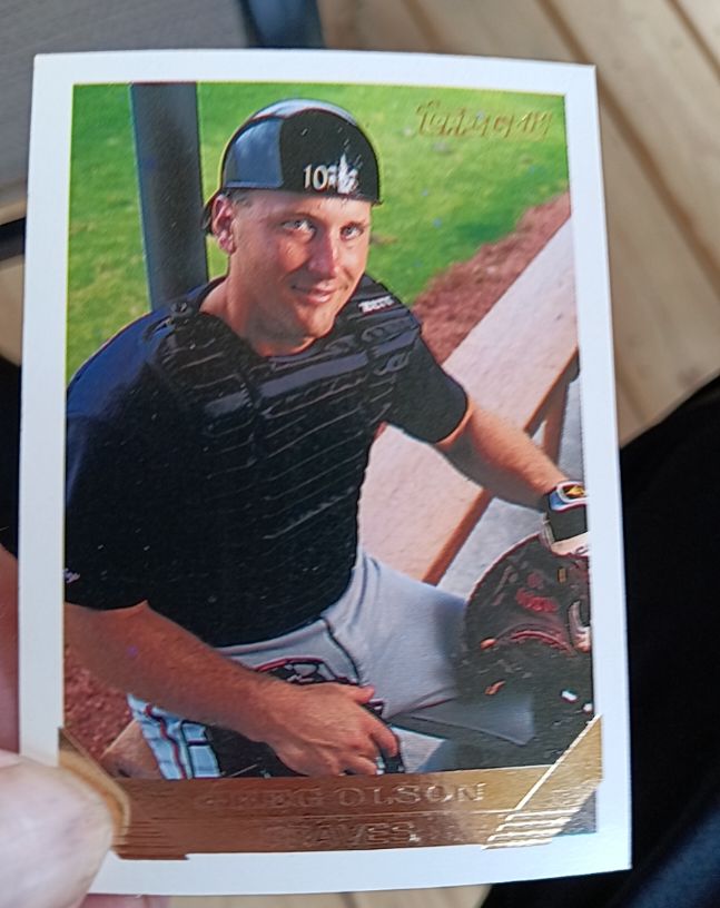 1993 Topps Gold #708 Greg Olson — front