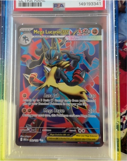 2025 Pokemon MEG EN #160 Mega Lucario EX Ultra Rare — front