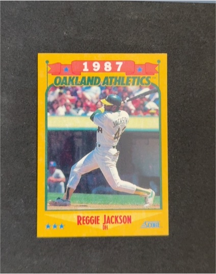 1988 Score #504 Reggie Jackson — front
