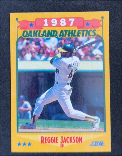 1988 Score #504 Reggie Jackson — front