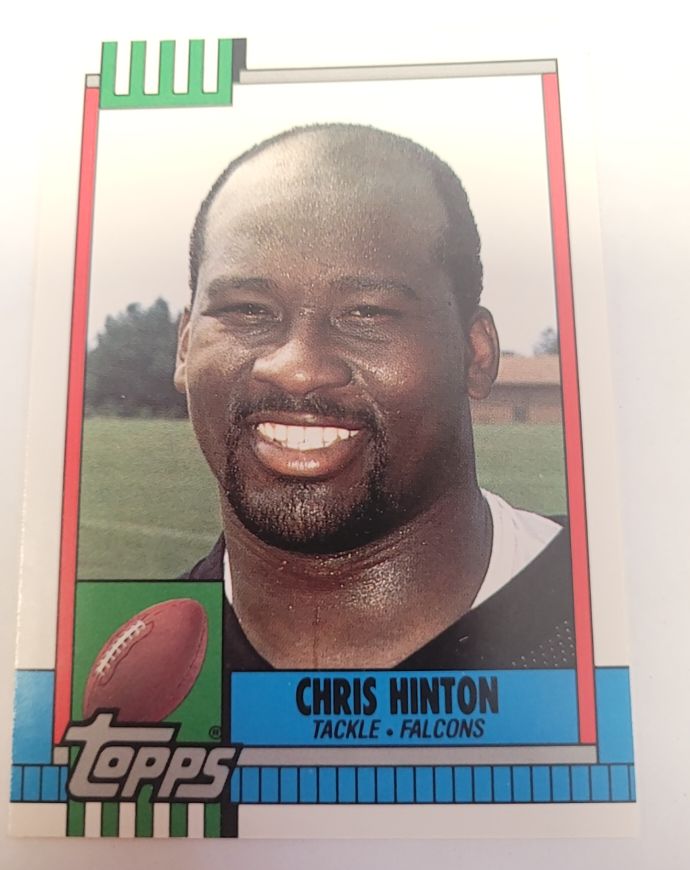1990 Topps Traded #8T Chris Hinton Atlanta Falcons — front
