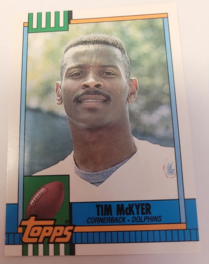 1990 Topps Traded #94T Tim McKyer Miami Dolphins — front