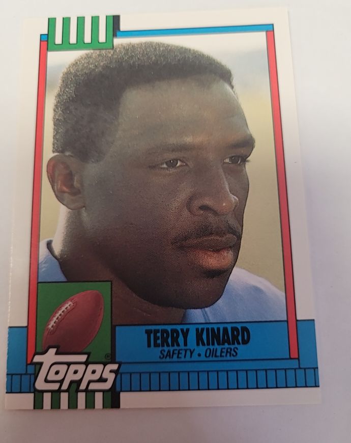 1990 Topps Traded #18T Terry Kinard Houston Oilers — front