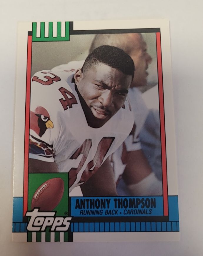 1990 Topps Traded #40T Anthony Thompson Phoenix Cardinals Rookie — front