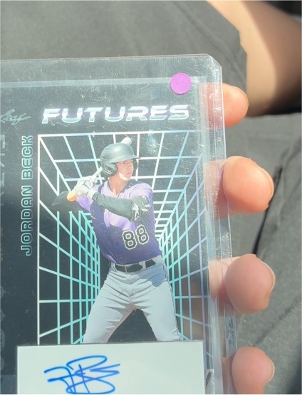 2024 Leaf Futures #A-JB2 Jordan Beck — front