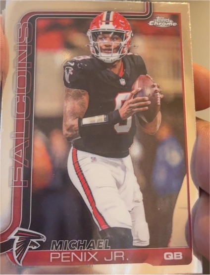 2025 Topps Chrome #15 Michael Penix Jr. — front