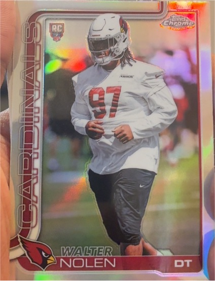 2025 Topps Chrome #365 Walter Nolen Rookie Refractor — front