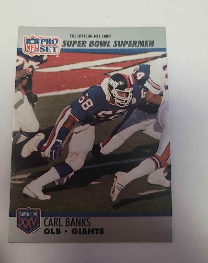 1990 Pro Set Super Bowl Supermen #94 Carl Banks — front